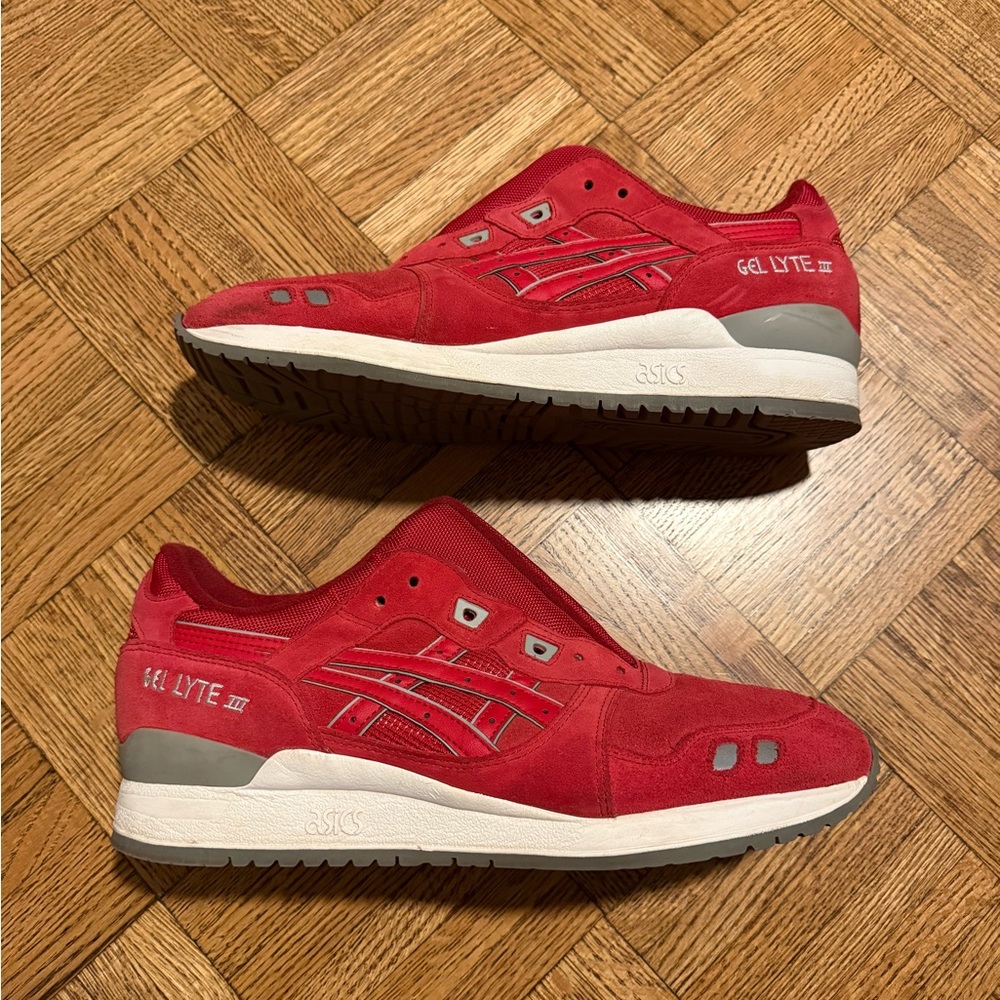 ASICS Gel Lyte 3 Red Size 11.5